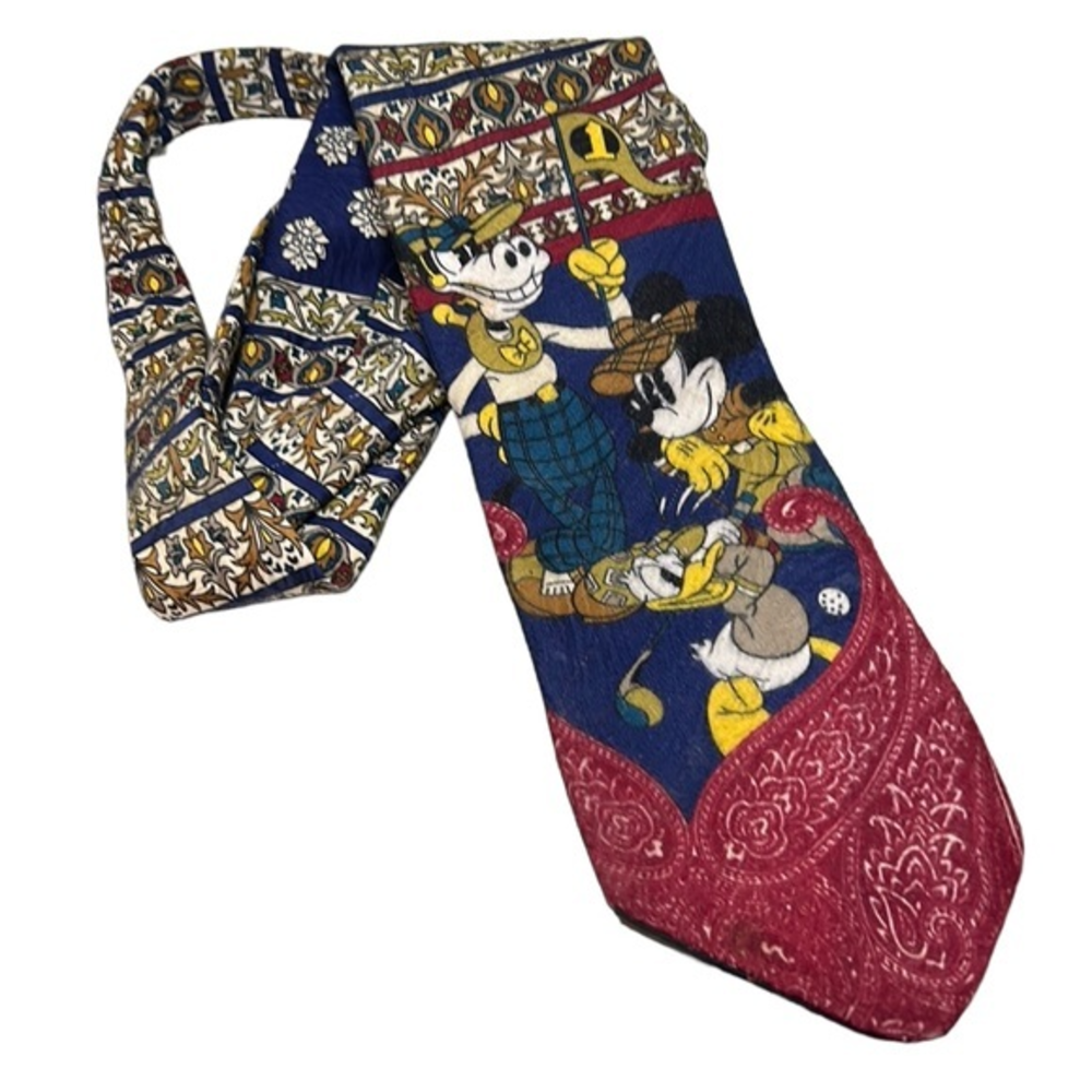Disney Mickey Unlimited golf‎ Tie Mickey Donald